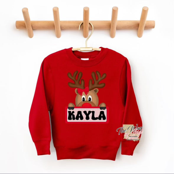 Kids Reindeer Personalized