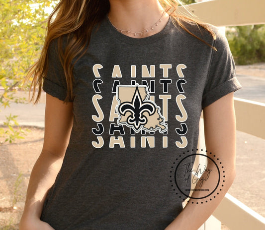 Saints Stack with Louisiana